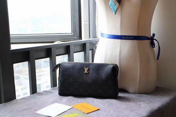 Replica Replica Louis Vuitton M61699 Men Pouch With Lock Monogram Eclipse Canvas