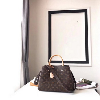 Replica Louis Vuitton M41056 Montaigne MM Monogram Coated Canvas