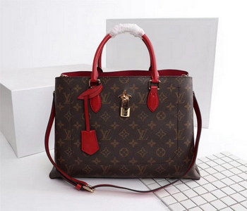 Replica Louis Vuitton M43553 Flower Tote Monogram Coated Canvas Red