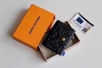 Replica AAA Replica Louis Vuitton M58456 Business Card Holder Monogram Empreinte Leather Black