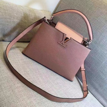Replica Louis Vuitton M42258 Capucines PM Taurillon Leather Magnolia