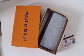 Replica Replica Louis Vuitton M62911 Men Brazza Wallet Epi Leather and Damier Graphite Canvas