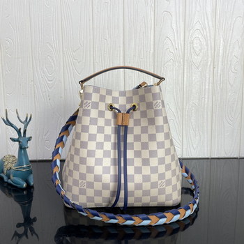 Replica Good Price Louis Vuitton NeoNoe Damier Azur Canvas Bucket Shoulder Bags N50053 For Womens Replica