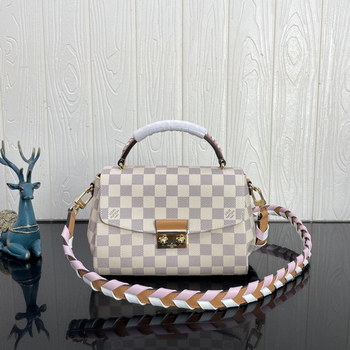 Replica Good Price Louis Vuitton Croisette Damier Azur Canvas Hadnbags N50053 For Womens Replica