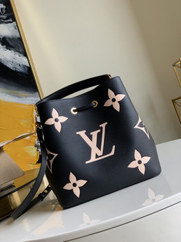 Replica Replica Louis Vuitton M56890 LV Crafty NeoNoe MM Bucket Bag with an Overd Monogram Print Black
