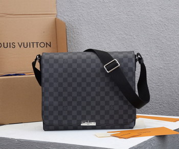 Replica Copy Louis Vuitton N40350 District PM Mens Messenger Bag Damier Graphite Canvas