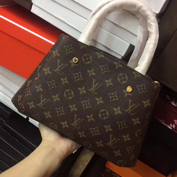 Replica Real Picture Louis Vuitton M41055 Montaigne BB Monogram Coated Canvas