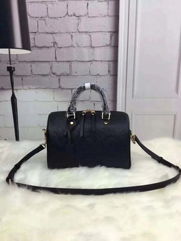 Replica Louis Vuitton Empreinte Speedy 30cm Monogram Empreinte Leather Black