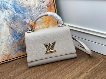 Replica Replica Louis Vuitton M57092 Twist One Handle MM Taurillon eather Greige