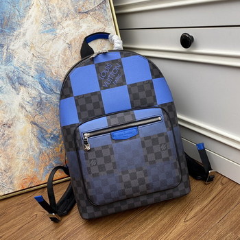 Replica Replica Louis Vuitton N40402 Men Josh Backpack Blue Damier Graphite Giant Coated Canvas