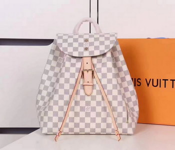 Replica Louis Vuitton N41578 Sperone Backpack Damier Azur Coasted Canvas Exterior