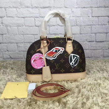 Replica Louis Vuitton M43230 Alma BB World Tour Monogram Canvas