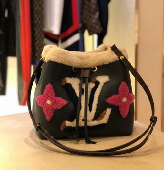 Replica Original Copy Louis Vuitton M56963 NeoNoe MM Black Cowhide Leather