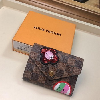 Replica Original Copy Louis Vuitton N60149 Victorine Wallet Damier Ebene Coated Canvas Exterior