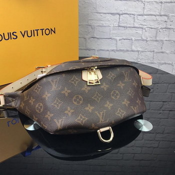 Replica Louis Vuitton M43644 Bumbag Monogram Coated Canvas and Natural Cowhide Leather