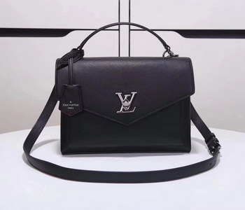 Replica Louis Vuitton M54849 My Lockme Noir Soft Calfskin
