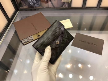 Replica 2017 Louis Vuitton Women Victorine Wallet Black