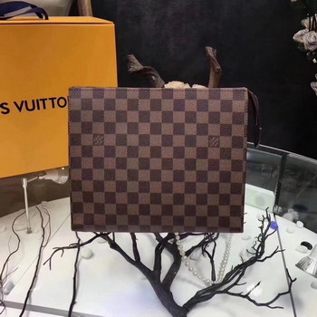 Replica Louis Vuitton M47542 Toiletry Pouch 26 Damier Ebene Canvas