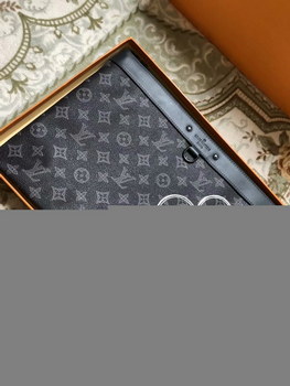 Replica Top Replica Louis Vuitton M62904 Danube Vivienne Monogram Eclipse Forever Black Canvas Men Pouch