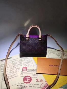 Replica Louis Vuitton M61254 Nano Pallas Monogram Shoulder Bag Purple