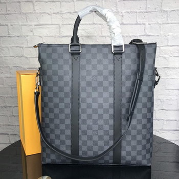 Replica Replica Louis Vuitton N40000 Men Anton Tote Damier Graphite Nvprod