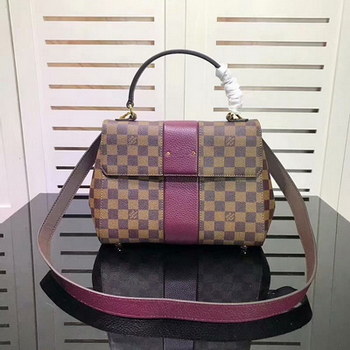 Replica Cheap Louis Vuitton N64416 Bond Street Damier Ebene and Taurillon Leather Bordeaux