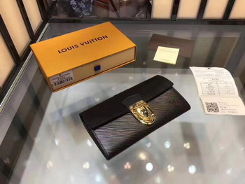 Replica Louis Vuitton M61838 Pallas Leather Wallet Black