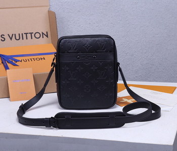 Replica Copy Louis Vuitton M44972 Danube Slim Mens Bag Monogram Shadow Cowhide Leather