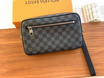 Replica Replica Louis Vuitton N41664 Mens Kasai Clutch Damier Graphite Canvas