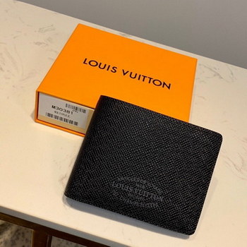 Replica Replica louis Vitton M30380 Men Multiple Wallet Taiga Leather Noir