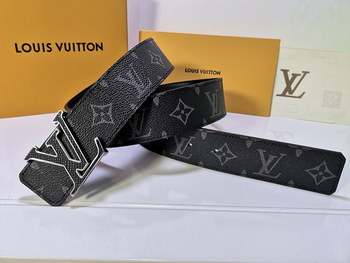 Replica Cheap Replica Louis Vuitton Men Leather Belt Width 4CM 112