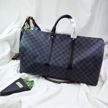 Replica Replica Louis Vuitton N41428 Keepall Bandouliere 45 50 55 Damier Graphite Nvprod