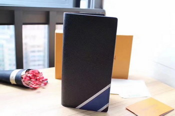 Replica Louis Vuitton Multiple Long Wallet Ardoise Taiga Leather Stripe