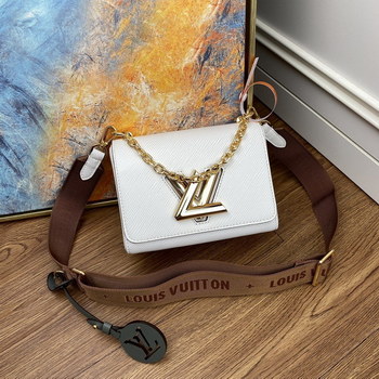 Replica New Replica Louis Vuitton M56887 Twist Mini White Epi Grained Leather