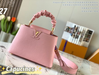Replica Replica Top Sale Louis Vuitton Capucines BB Handbag Pink Taurillon Leather Spring Fashion