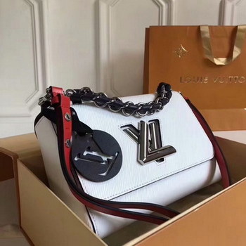 Replica Replica Louis Vuitton M52503 Twist MM Epi Leather White