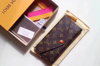Replica Cheap Replica Louis Vuitton Women Josephine Wallet Monogram Orange