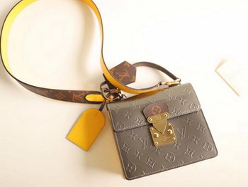 Replica Replica Louis Vuitton M90375 Spring Street Women Shoulder Bag Silver Gray Monogram Vernis