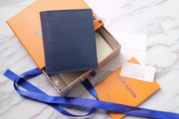 Replica Louis Vuitton M64008 Smart Wallet Epi Leather Bleu Marine
