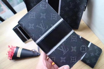 Replica Louis Vuitton M64438 Brazza Wallet Monogram Eclipse Flash