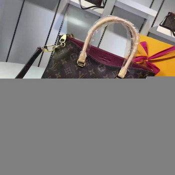 Replica Louis Vuitton M41825 Pallas BB Raisin Monogram Canvas Women Bags
