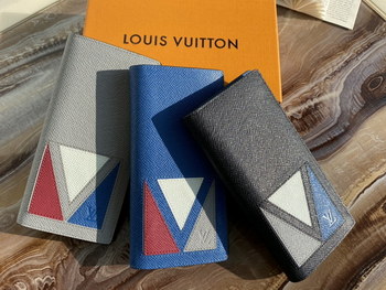 Replica Top Sale Louis Vuitton M30800 Brazza Wallet Taiga Cowhide Leather In Paris Replica
