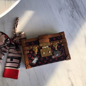 Replica Replica 2019 Louis Vuitton M44407 Petite Malle Women Box Bag Monogram Canvas