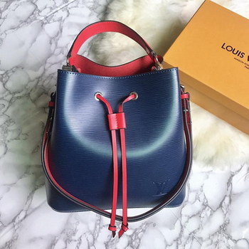 Replica Louis Vuitton M54367 Neonoe Buckle Bag Blue Epi Leather