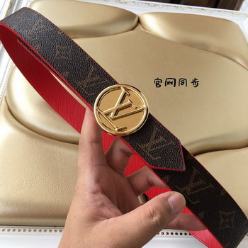 Replica Cheap Replica Louis Vuitton Women Leather Belt Width 3cm 099