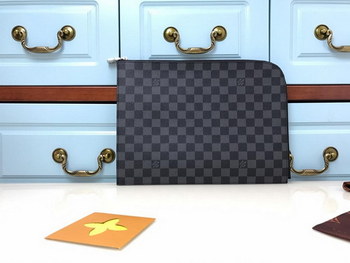 Replica Authentic Replica Louis Vuitton N63278 Men Pochette Jour PM Damier Graphite