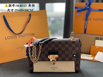 Replica High End Louis Vuittion N40113 Vavin PM Chain Bag Black and Creme Beige