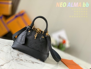 Replica Good Price Louis Vuitton M44829 NEO ALMA BB Monogram Empreinte Embossed Leather Black