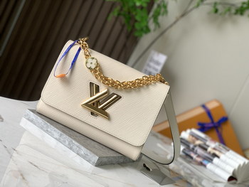 Replica Good Copy Louis Vuitton TWIST MM Epi Grained leather M59403 Beige Best Price