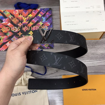 Replica Cheap Replica Louis Vuitton Men Leather Belt Width 4CM 129